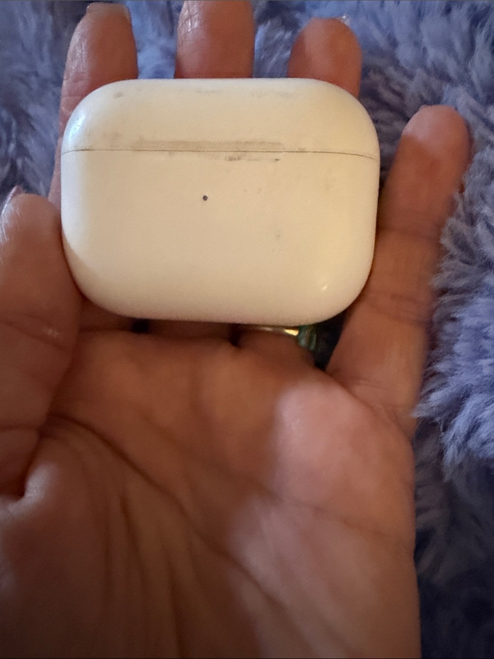 Apple White Earbud Headphones Charging Case